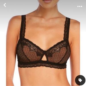 Eberjey Cecilia black bralette, medium